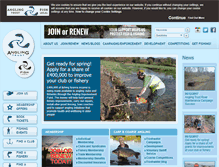 Tablet Screenshot of anglingtrust.net
